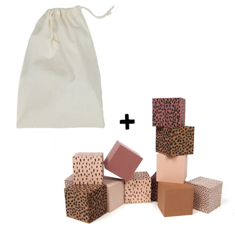 VanPauline Foam blocks in bewaarzak (pink)