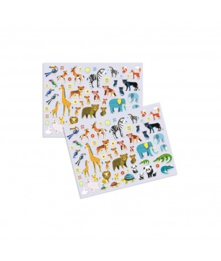 Djeco Djeco stickers - Puffy Mothers and babies