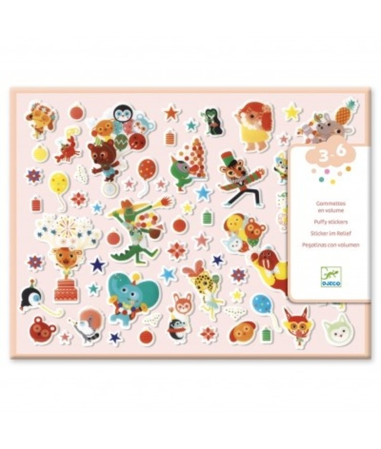 Djeco Djeco stickers - Puffy Party