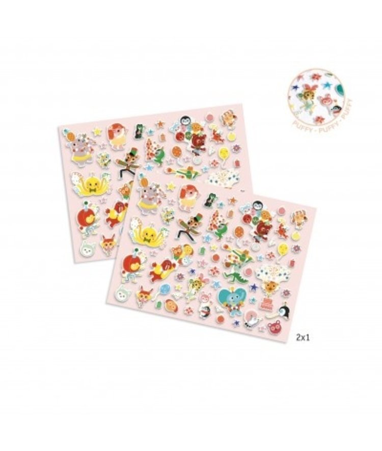 Djeco Djeco stickers - Puffy Party