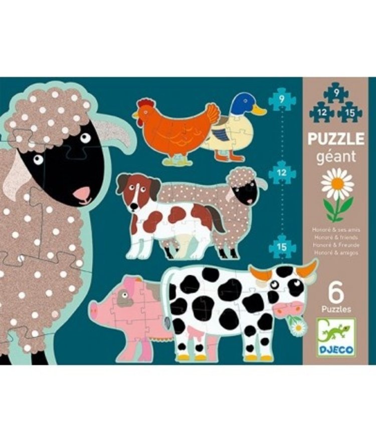 Djeco Puzzel - Honore & ses amis