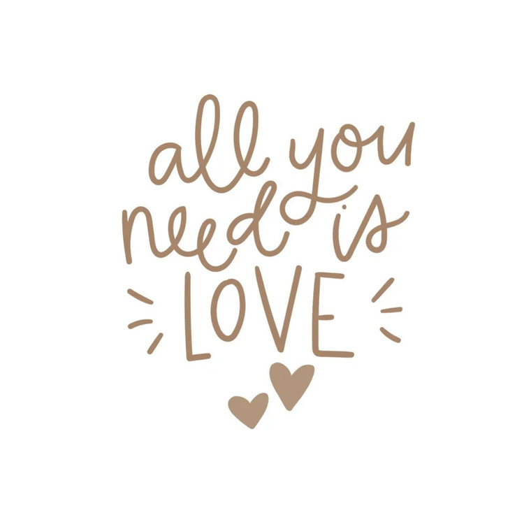 Sweet Petite Jolie Houten standaard met droogbloem en quote - Nature