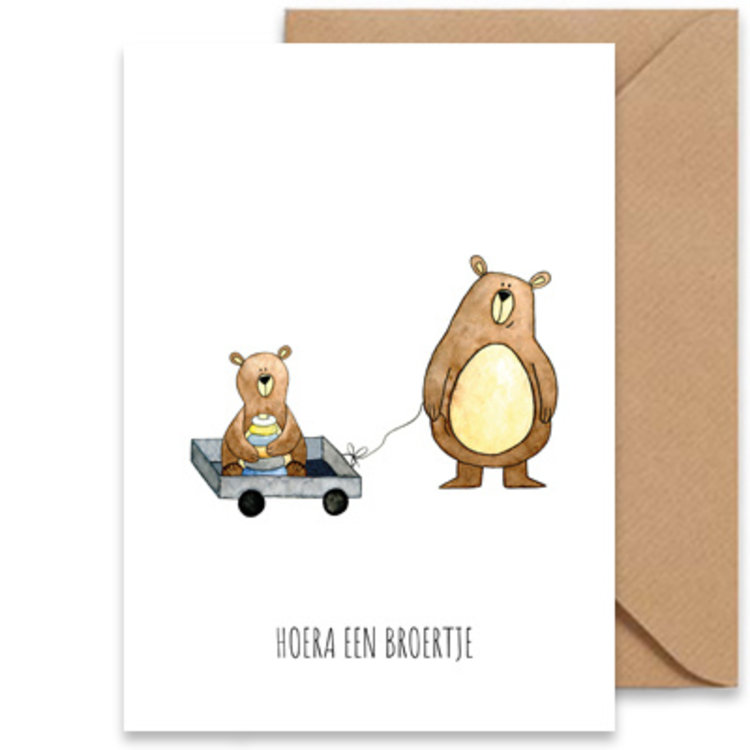 Juulz Kaart - Hoera een broertje