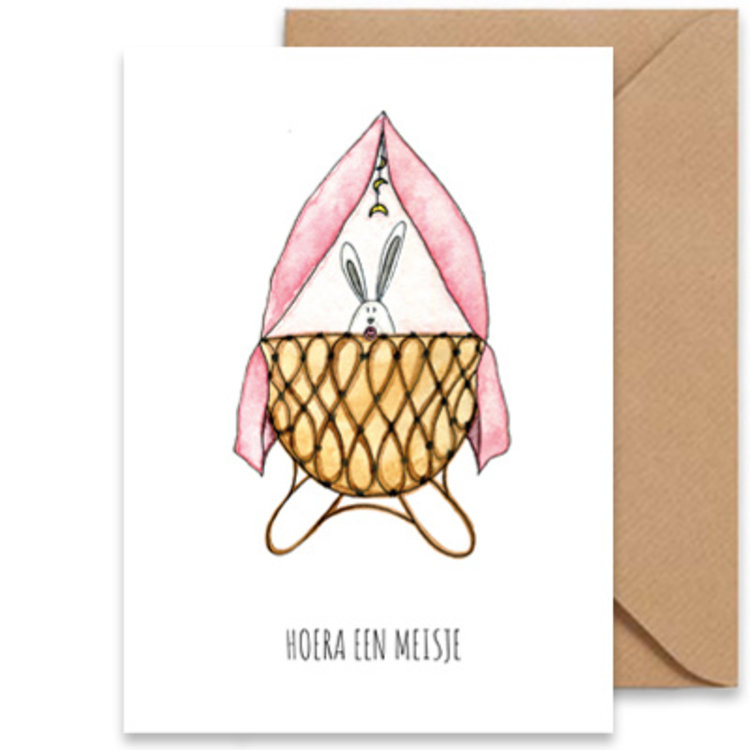 Juulz Kaart - Hoera een meisje