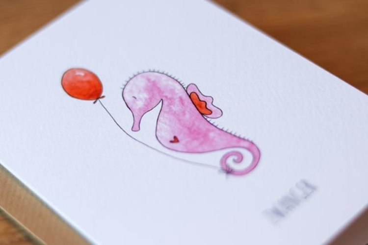 Juulz Kaart - Zwanger zeepaardje