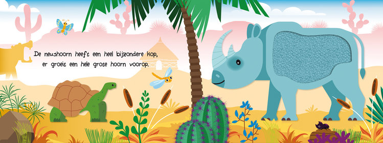 Lantaarn Publishers Kijk en voel - Wilde dieren