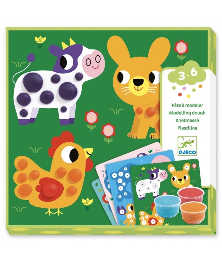 Djeco Kinderklei dieren - Rondjes uit klei