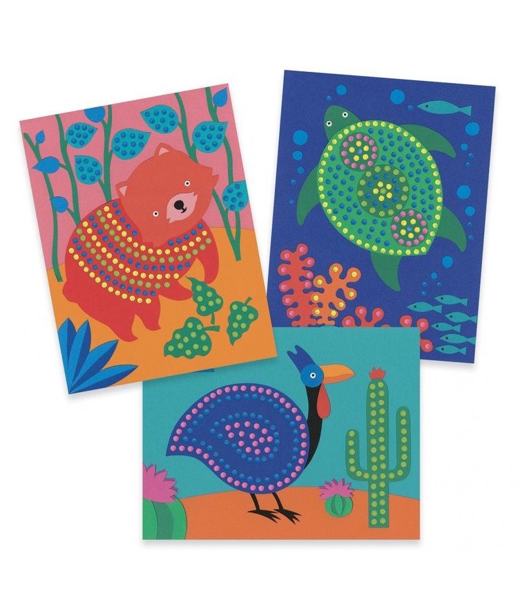 Djeco Schilderen met stokje - Pointillisme