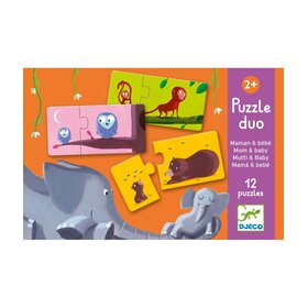 Djeco Puzzel Duo Mama & Baby - Maman et bebe