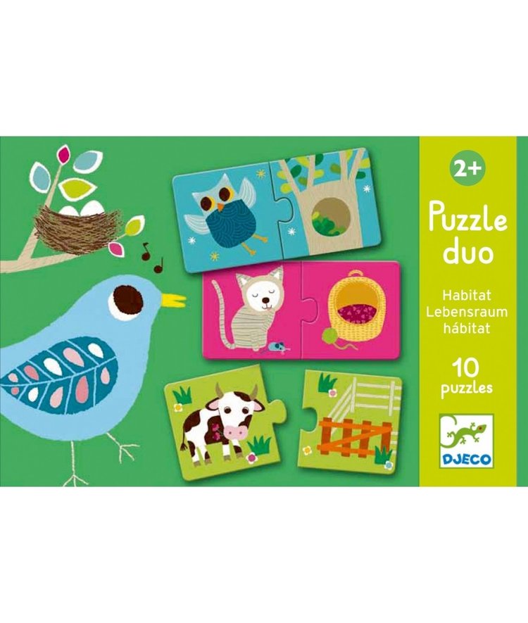 Djeco Puzzel duo - Habitat