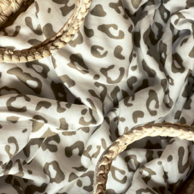 Sweet little crown Bamboo swaddle XL - Panther taupe