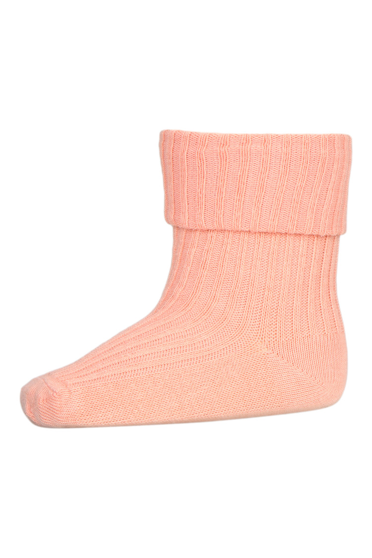 MP Denmark Cotton rib baby socks - 4272 - Guava