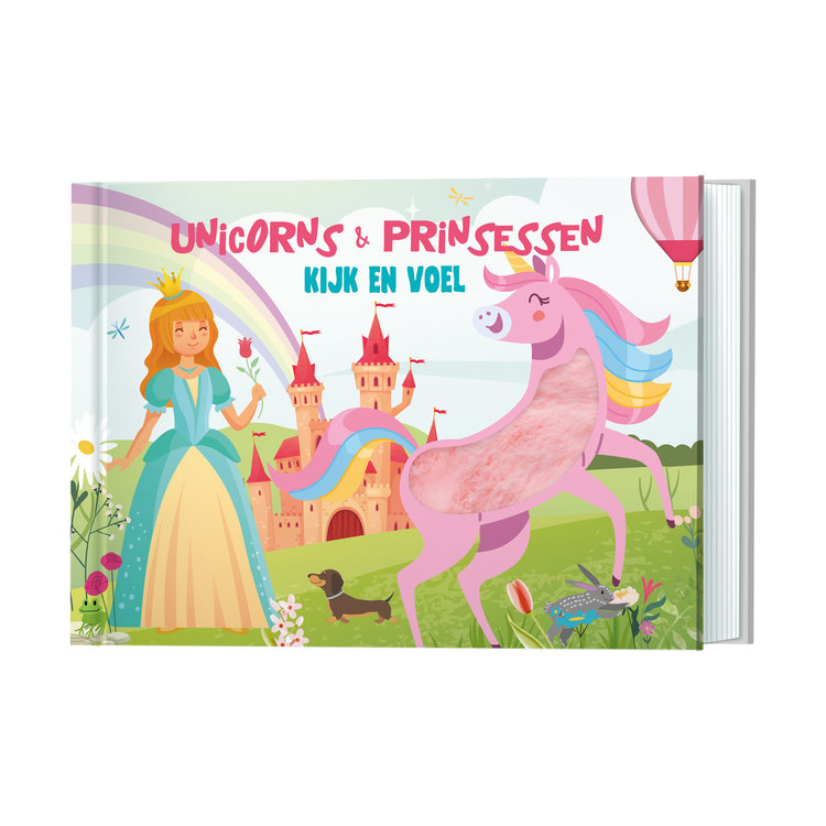 Lantaarn Publishers Kijk en voel - Unicorns & Prinsessen