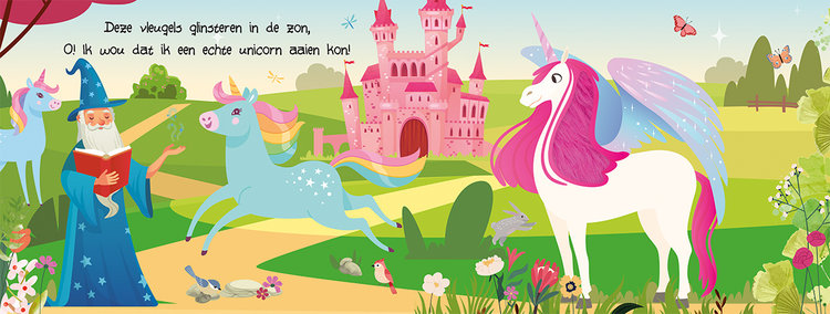 Lantaarn Publishers Kijk en voel - Unicorns & Prinsessen