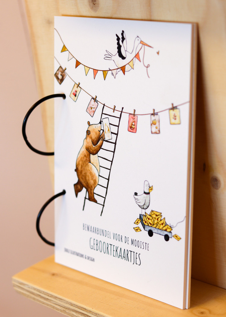 Juulz Bewaarbundel Geboortekaartjes - Beer