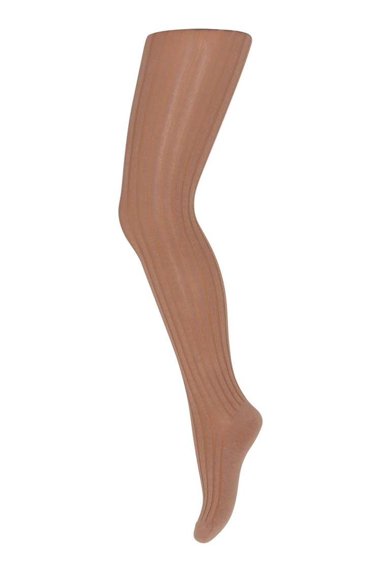MP Denmark Cotton rib tights - 858 - Tawny brown