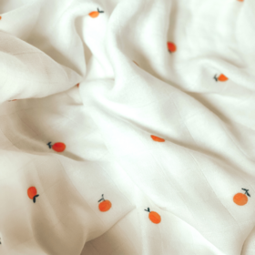 Sweet little crown Bamboo swaddle M -  The Orange
