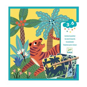 Djeco Kraskaart - Grote dieren