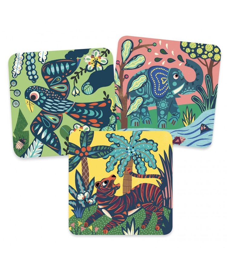 Djeco Kraskaart - Grote dieren