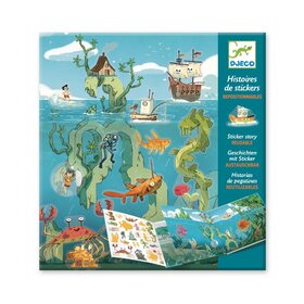 Djeco Stickerverhalen - Avonturen op zee
