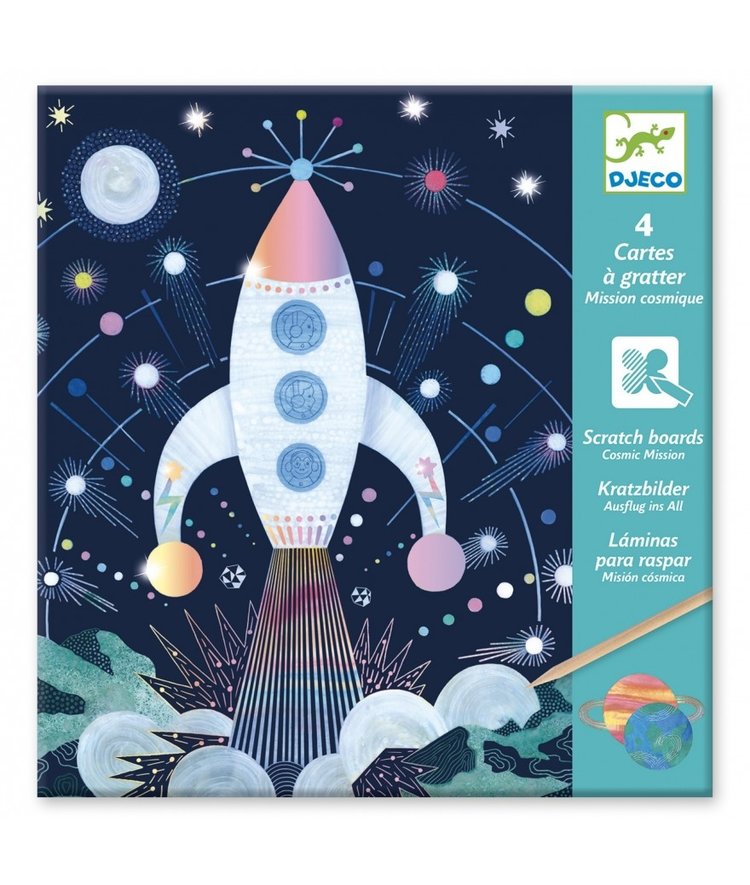 Djeco Djeco kraskaart - Mission cosmique