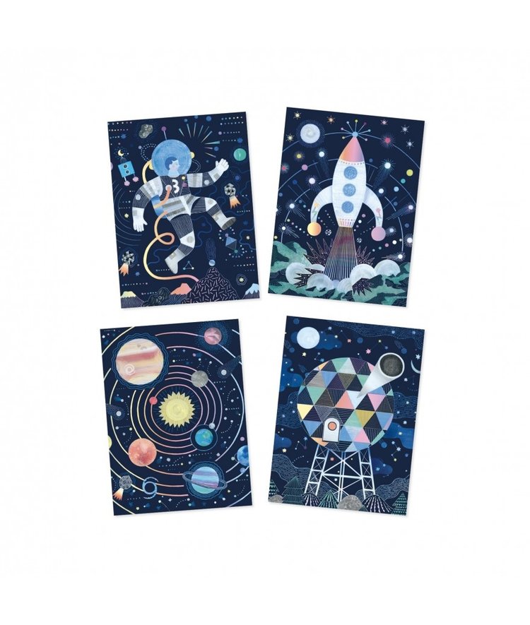 Djeco Djeco kraskaart - Mission cosmique