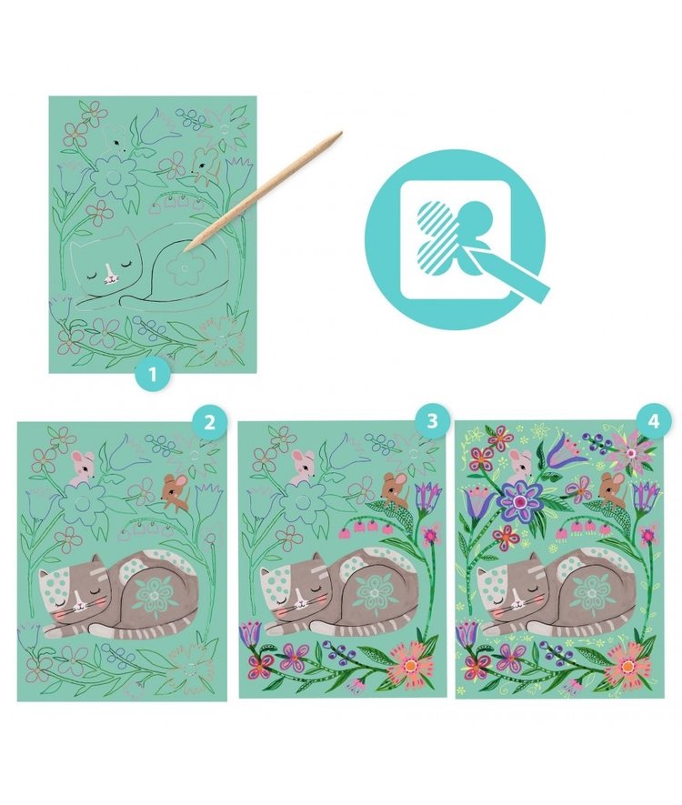 Djeco Krasfolie - Ontmoetingen