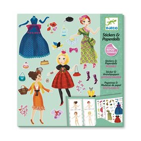 Djeco Stickers & poppetjes van papier - Mode