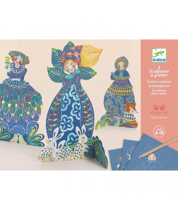Djeco Krassen en vormgeven - Mooie jurken