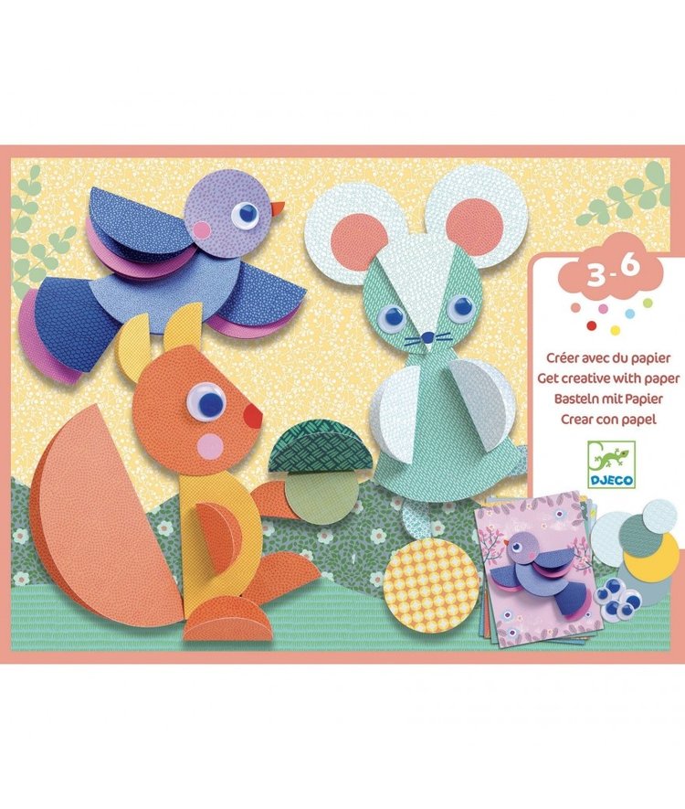 Djeco Creatief met papier - Rondjes en rondjes