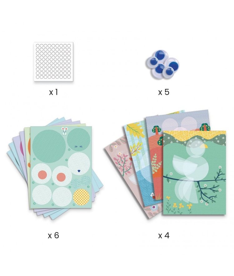 Djeco Creatief met papier - Rondjes en rondjes