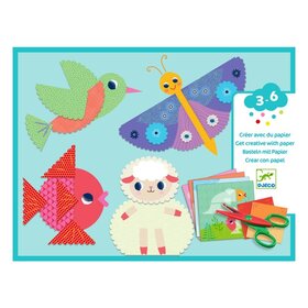 Djeco Creatief met papier - Kartelranden knippen