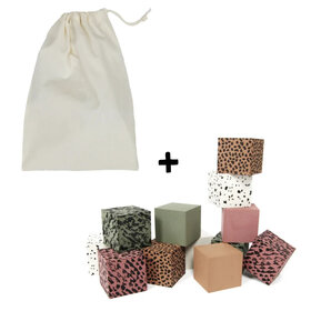 VanPauline Foam blocks in bewaarzak (green)