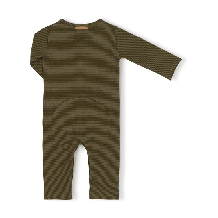 Nixnut Butt onesie - Night stripe