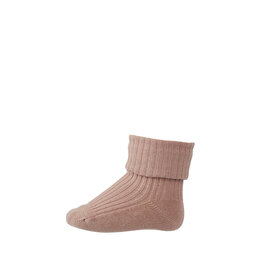 MP Denmark Cotton rib baby socks - 188 - Wood Rose