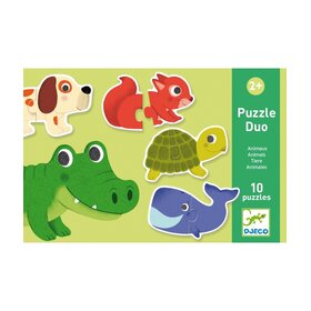 Djeco Puzzel duo - Animaux