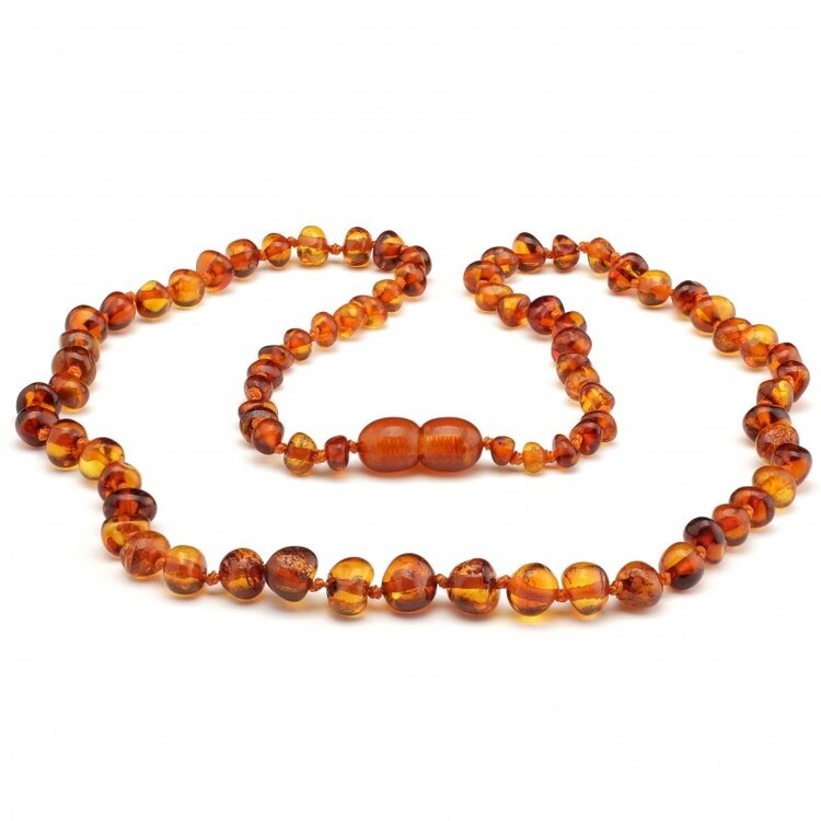 Amber Barnsteen Barnsteen ketting - Cognac (38cm)