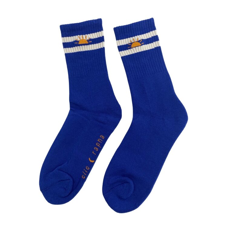 Elle and Rapha Blue sunrise - socks