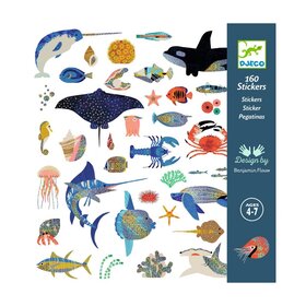 Djeco Metallic stickers - Ocean