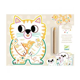 Djeco Verborgen kleurplaten - Huisdieren