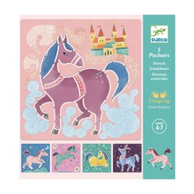 Djeco Djeco sjabloon - Paarden
