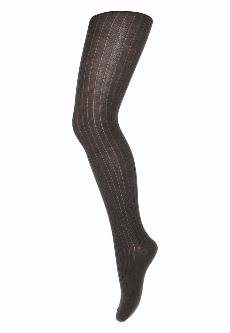 MP Denmark Cotton rib tights - 541 Dark brown