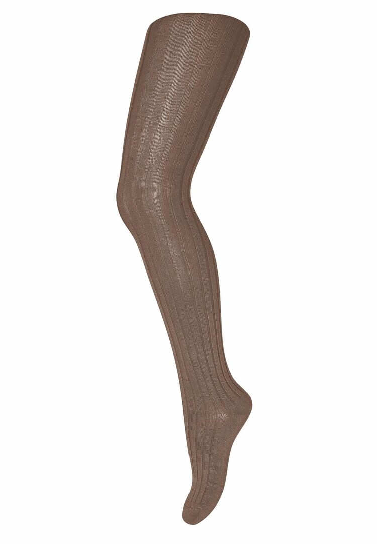 MP Denmark Cotton rib tights - 76 Brown sienna