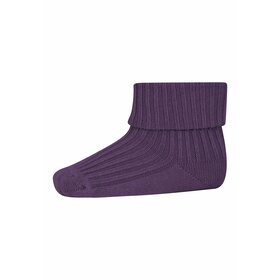 MP Denmark Cotton rib baby socks - 110 Patrician purple
