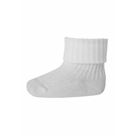 MP Denmark Cotton rib baby socks - 1 White