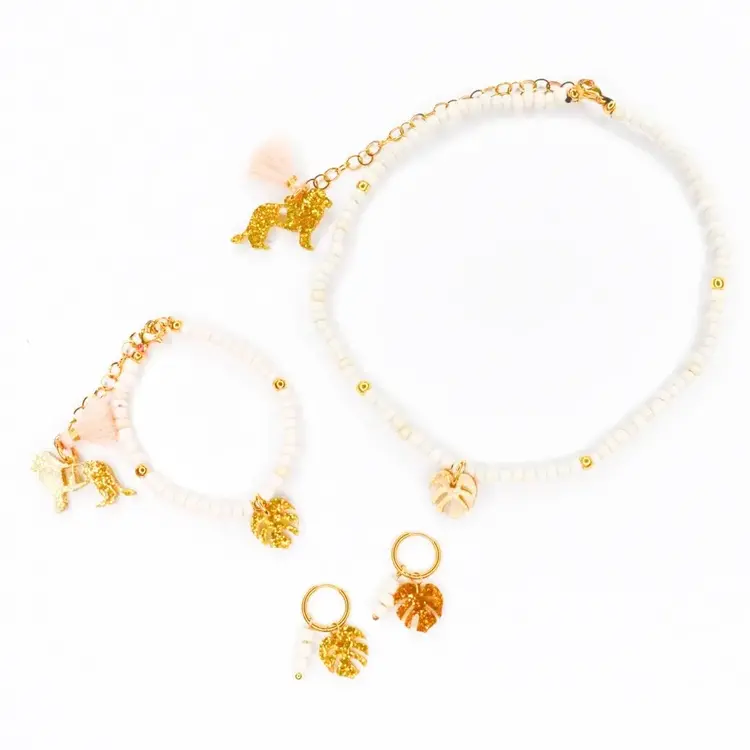 Feestbeest Korte ketting White