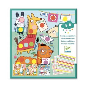 Djeco Djeco Stickers - Avec des gommettes rondes