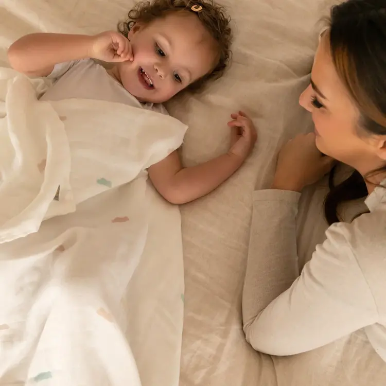 Sweet little crown Bamboo swaddle M -  The Cloud