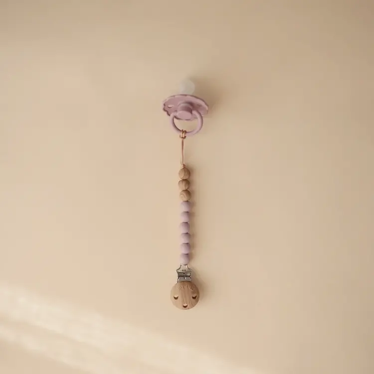 Mushie Speenketting Eva- Mauve
