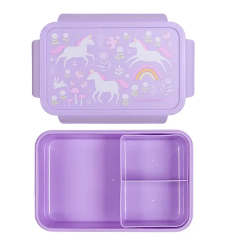 A Little Lovely Company Bento lunchbox - Unicorn Dreams